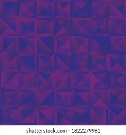 Abstract seamless background. Noise structure with cubes. Vector image