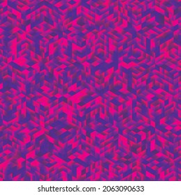 Abstract seamless background. Noise structure with cubes. Vector image