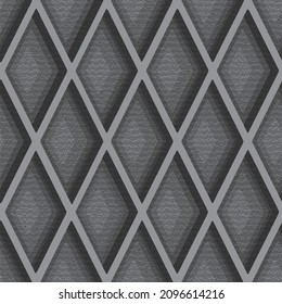 Abstract seamless background. Noise structure with rhombuses. Vector image