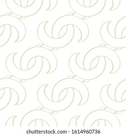 Abstract seamless background. Olive green print on white. Vector illustration