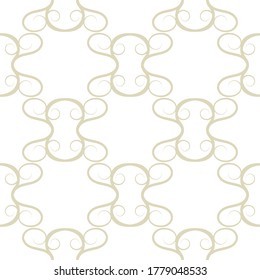 Abstract seamless background. Olive green print on white. Vector illustration