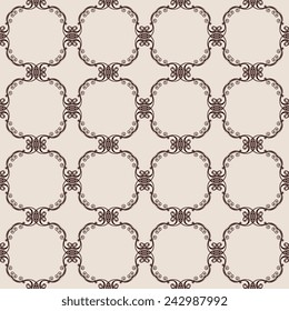 Abstract seamless background with ornament. Vector illustration