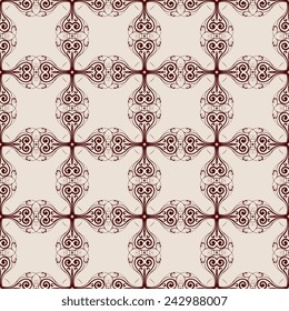 Abstract seamless background with ornament. Vector illustration