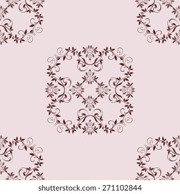 Abstract seamless background with ornament. Wallpaper pattern