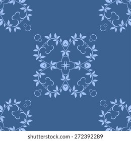Abstract seamless background with ornament. Wallpaper pattern