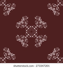 Abstract seamless background with ornament. Wallpaper pattern