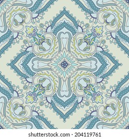 Abstract seamless background. Paisley pattern