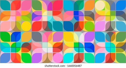 Abstract seamless background. Pastel and vibrant colors
