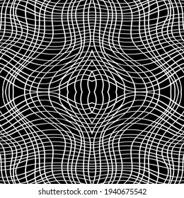 Abstract seamless background pattern. Black and white vector illustration, fabric swatch, wallpaper.