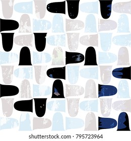 abstract seamless background pattern, with circles, ornaments, strokes and splashes