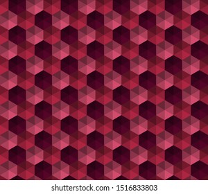 Abstract seamless background pattern with colorful hexagons. Mosaic texture for prints, textile, fabric, package, cover, greeting cards.