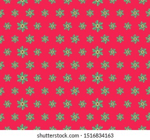 Abstract seamless background pattern with colorful flowers. Mosaic texture for prints, textile, fabric, package, cover, greeting cards.