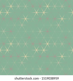 Abstract seamless background pattern with colorful hexagons. Mosaic texture for prints, textile, fabric, package, cover, greeting cards.