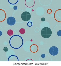 Abstract seamless background. Seamless pattern with colorful circles. Vector illustration.