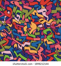 Abstract seamless background pattern. Hand drawn vector illustration. Modern design pattern.