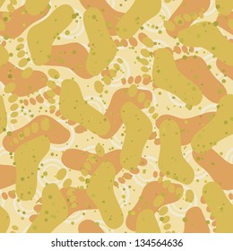 Abstract seamless background, pattern of human footprints. Vector