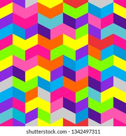 Abstract seamless background pattern with rhomboids.  Vector graphic illustration in full color.