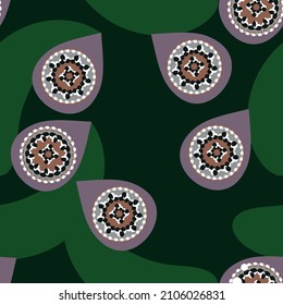 abstract seamless background, pattern with traditional oriental elements 