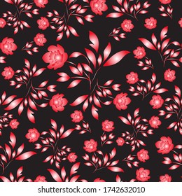Abstract seamless background or pattern. Vector vintage floral background. Abstract artwork. Seamless wallpaper. Damask seamless floral background pattern. Vector illustration