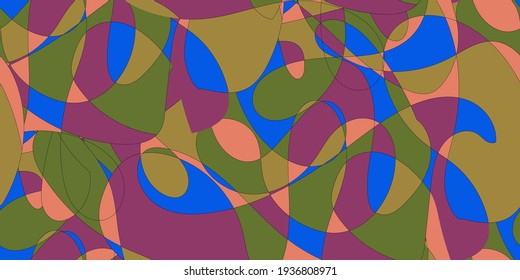 Abstract seamless background pattern. Vector illustration, fabric swatch, wallpaper.