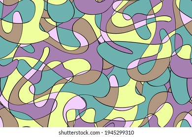 Abstract seamless background pattern. Vector illustration, fabric swatch, wallpaper.