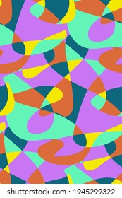 Abstract seamless background pattern. Vector illustration, fabric swatch, wallpaper.