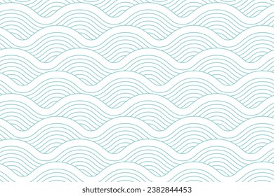 Abstract seamless background pattern with waves