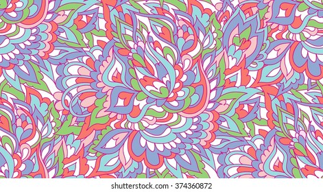 Abstract seamless background pattern.Vector illustration hand drawn. Colorful background.