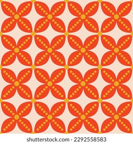 Abstract seamless background with retro vintage pattern of the 70s