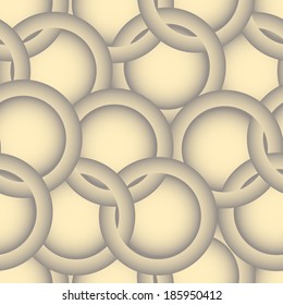 Abstract seamless background of ring and circle. Use as pattern fill, neutral backdrop