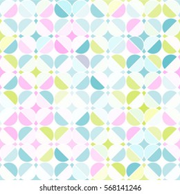 Abstract seamless background of rings, vector illustration.