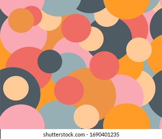 abstract seamless background with round element