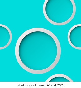 Abstract seamless background with round holes and the second bottom