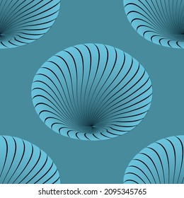 Abstract seamless background with Sea shells. Noise structure.  Vector image