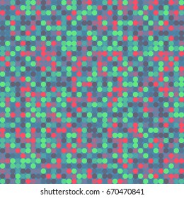 Abstract seamless background of small multicolored dots. Lightweight vector texture for fabric, paper, wallpaper, packaging