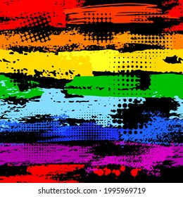 Abstract seamless background from the spots. Vector illustration