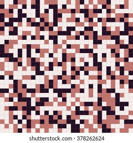 Abstract seamless background with square decoration. Vector illustration great for patterns, vintage design, and wallpaper.