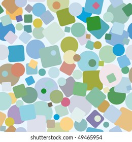 abstract seamless background with squares and circles