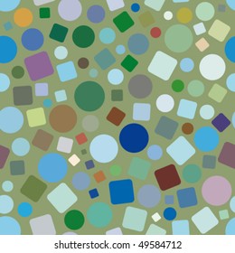 abstract seamless background with squares and circles