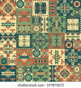 Abstract seamless background with squares. Geometric pattern    