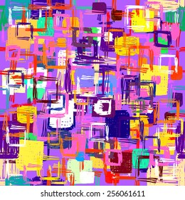 Abstract seamless background of squares graphic. Vector