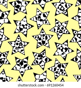 Abstract seamless background with stars. Vector