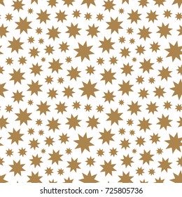 Abstract seamless background with stars. Vector illustration. Template for design and decoration backgrounds, package, covers, textile.