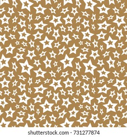Abstract seamless background with stars. Vector illustration. Template for design and decoration backgrounds, package, covers, textile.