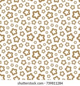 Abstract seamless background with stars. Vector illustration. Template for design and decoration backgrounds, package, covers, textile.