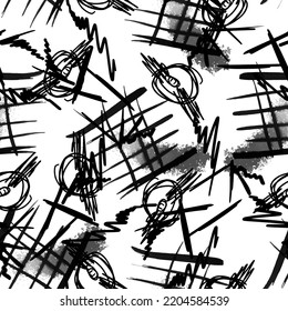 Resumen de fondo transparente. Estroques hechos con tinta. Vector. Dibujo manual.