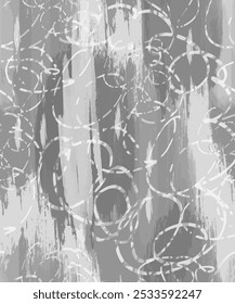 Abstract seamless background, texture of scratches or bark, streaks and stripes. Vector. Wallpaper or fabric, strokes and strokes