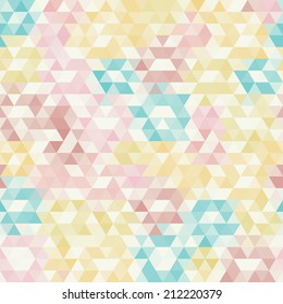Abstract seamless background of triangles. Vector illustration
