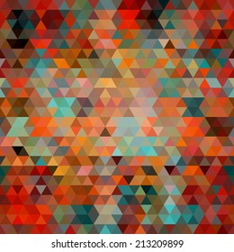 Abstract seamless background of triangles. Vector illustration
