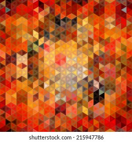 Abstract seamless background of triangles. Vector illustration
